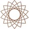 Ekena Millwork Eleanor Wood Fretwork Pierced Ceiling Medallion, Wood (Paint Grade), 34"OD x 13 1/8"ID x 3/8"T CMWP34X34X0375EAMF - alternate 5